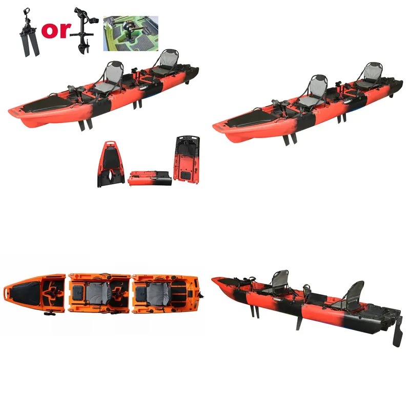 Fishing Kayak Pedal Drive - كاياك للصيد بطول 14 قدمًا لشخصين