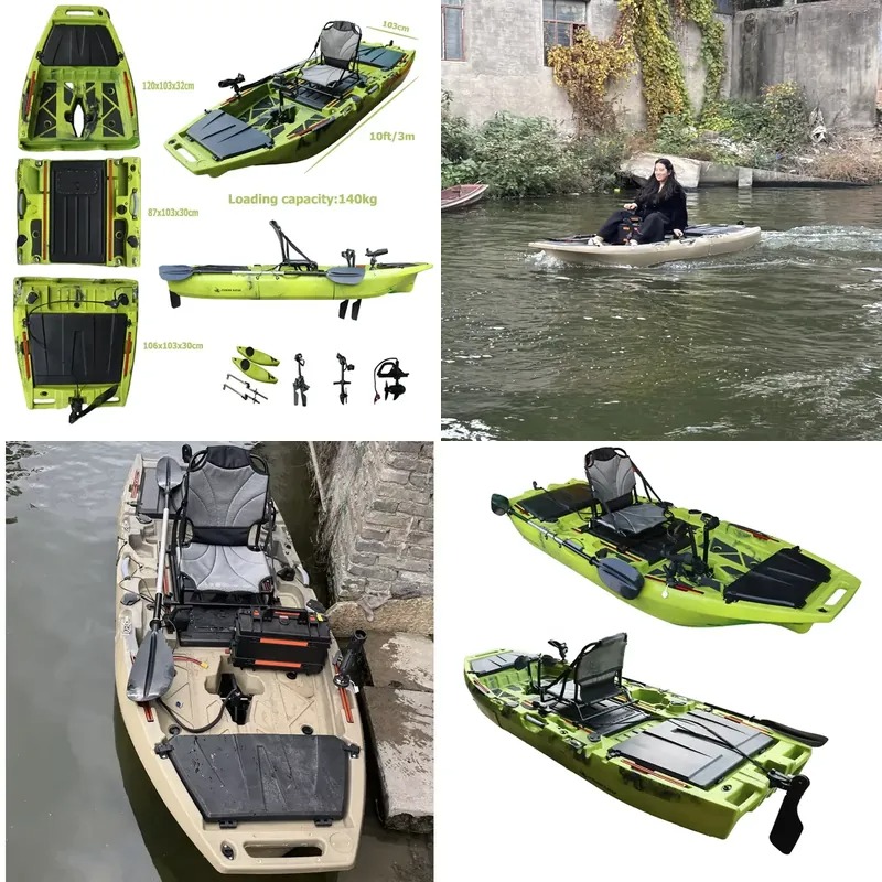 Fishing Kayak Pedal Drive - قارب كاياك بطول 10 أقدام مع