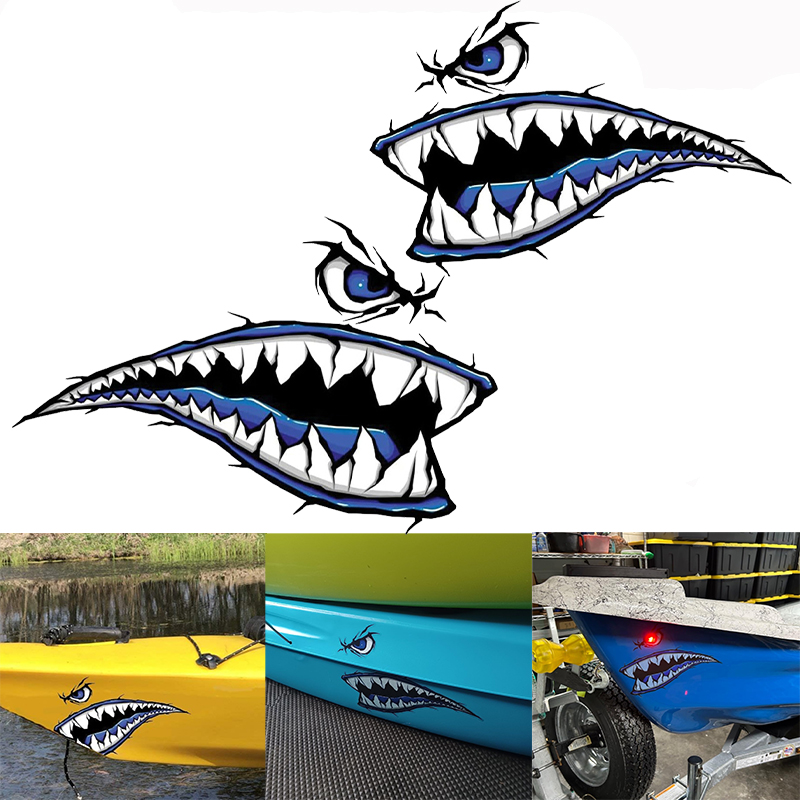 Fishing Kayak Sit On Top - 2 قطعة أسنان القرش الفم قارب