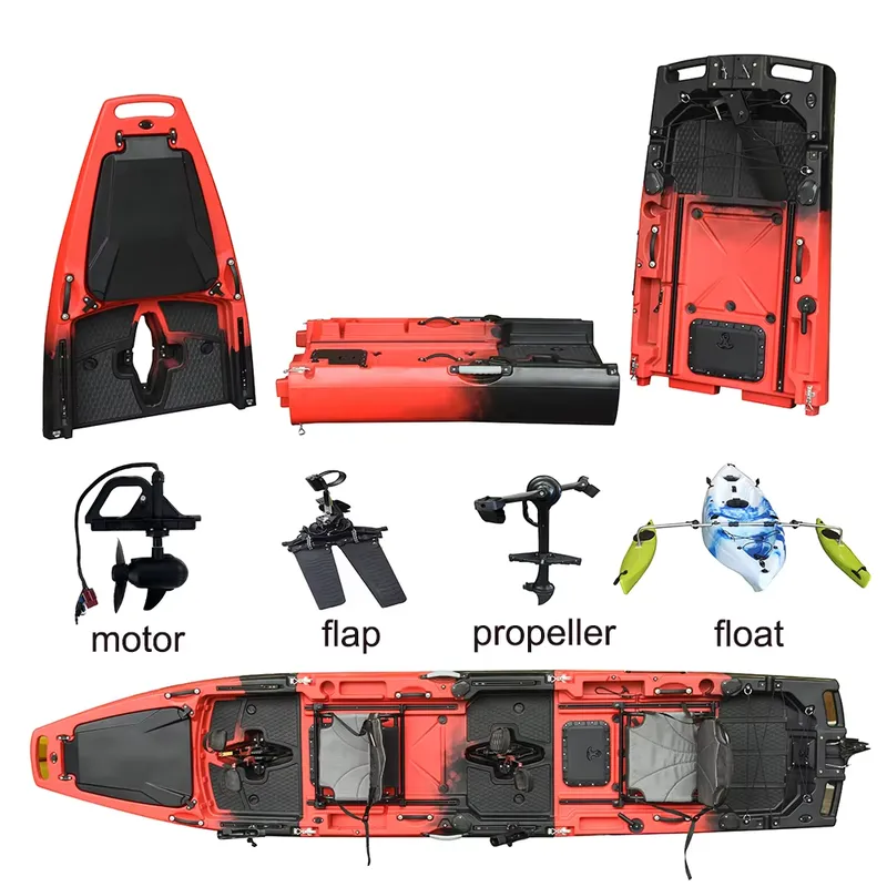 كاياك صيد بطول 14 قدمًا مصنوع  - مراجعة Fishing Kayak Pedal Drive وسعره