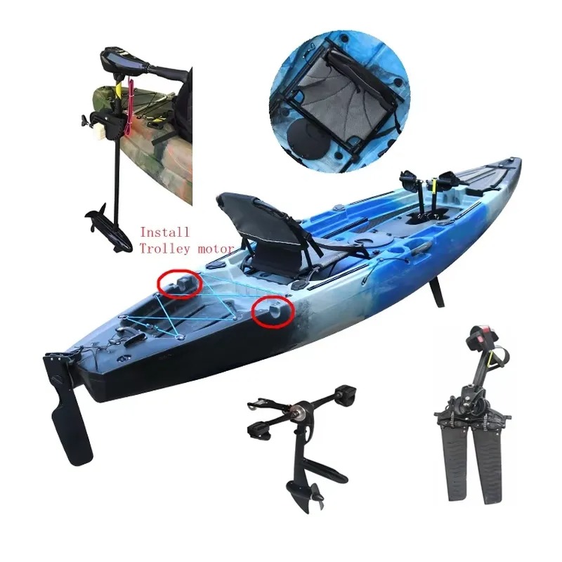 محرك صيد كهربائي بدواسة واحدة  - مراجعة Fishing Kayak Sit On Top وسعره