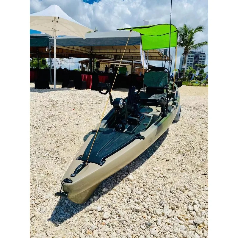 محرك صيد كهربائي بدواسة واحدة  - مراجعة Fishing Kayak Sit On Top وسعره