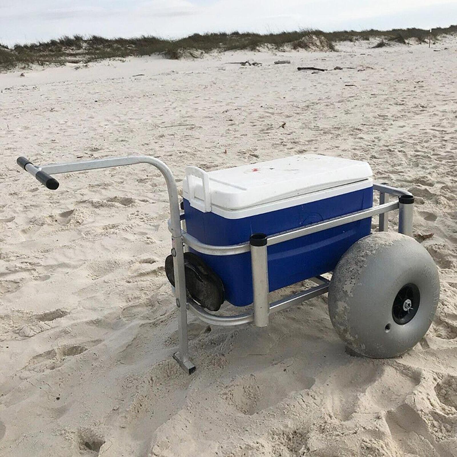 عجلات بالونية بديلة مقاس 16 بو - مراجعة Fishing Kayak Cart وسعره
